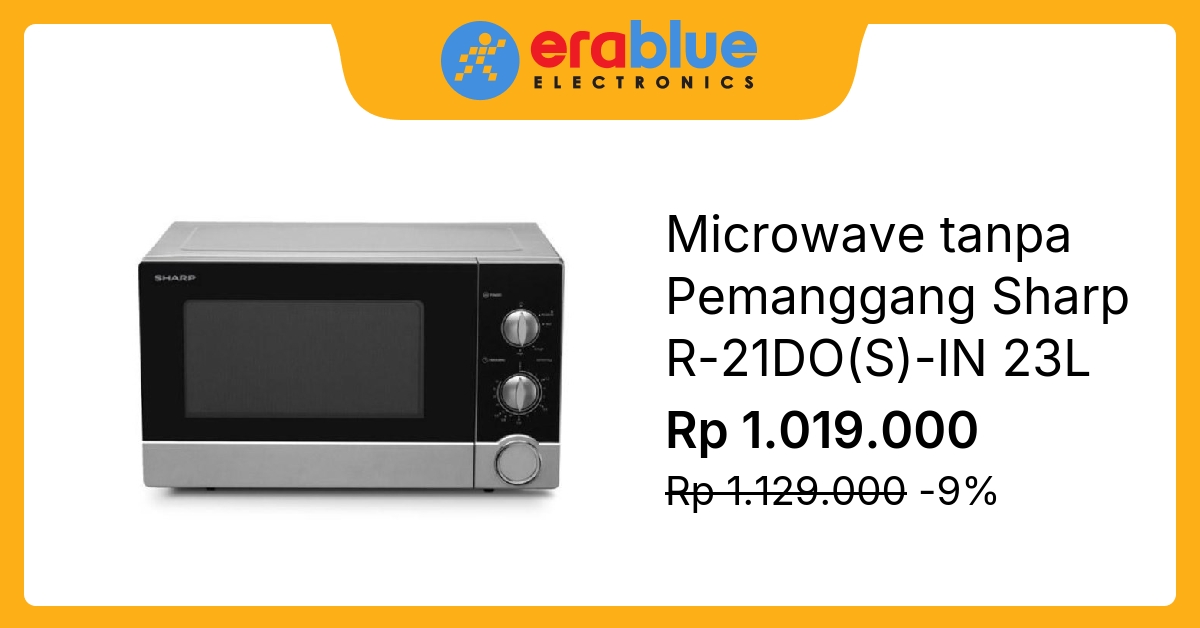 Microwave tanpa Pemanggang Sharp R21DO(S)IN 23L erablue.id