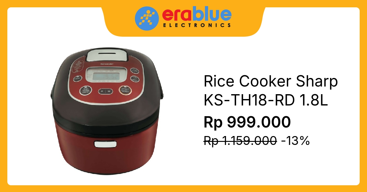 Rice Cooker Sharp KSTH18RD 1.8L erablue.id